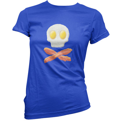 Eggs Bacon Skull and Bones T Shirt