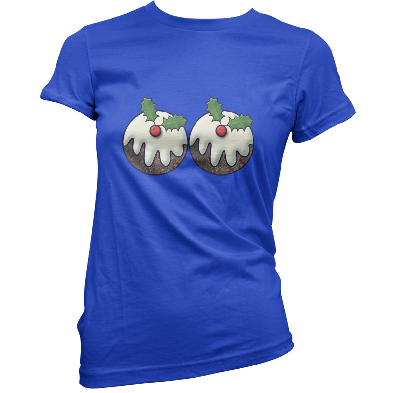 Christmas Pudding Boobs T Shirt
