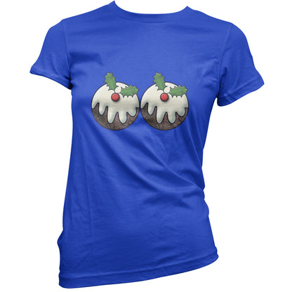 Christmas Pudding Boobs T Shirt