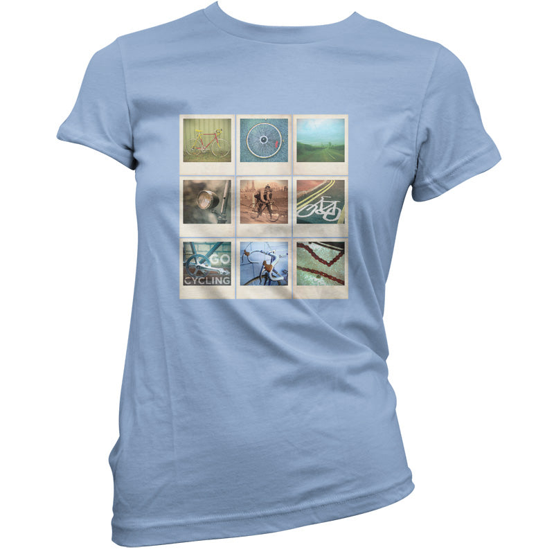Go Cycling Photo Collage T Shirt