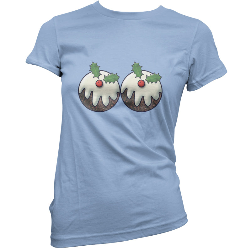 Christmas Pudding Boobs T Shirt