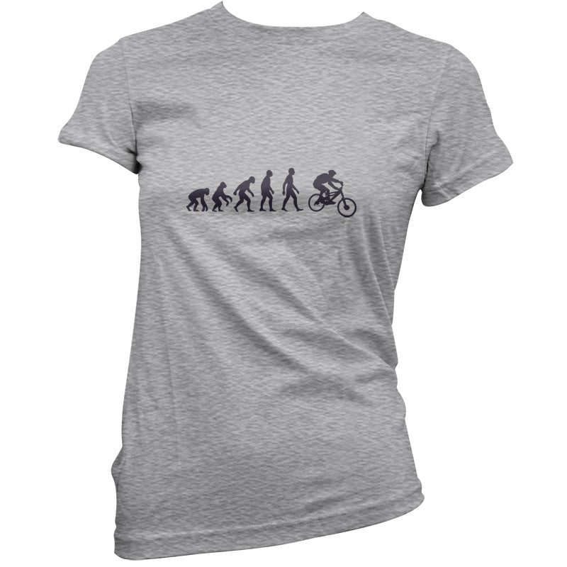 Evolution Of Man Mountain Bike T Shirt