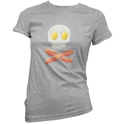 Eggs Bacon Skull and Bones T Shirt