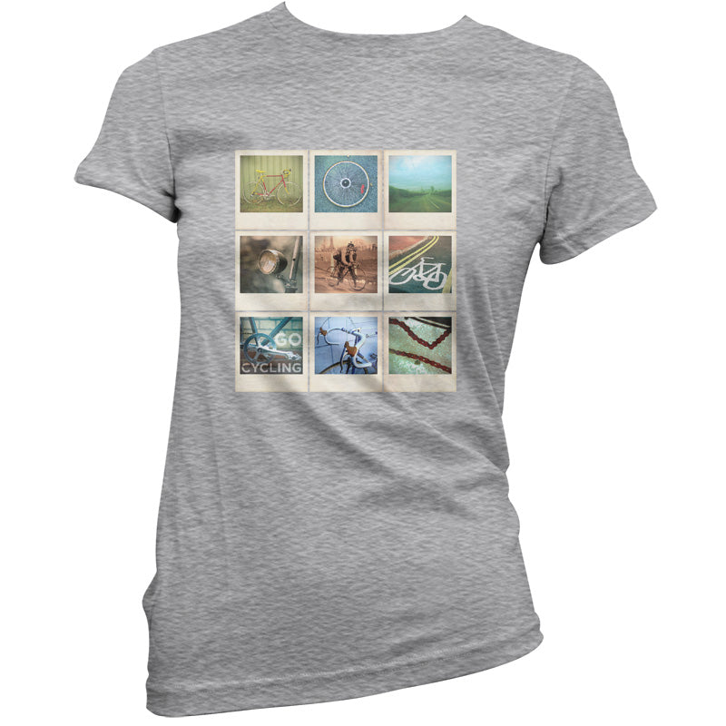 Go Cycling Photo Collage T Shirt