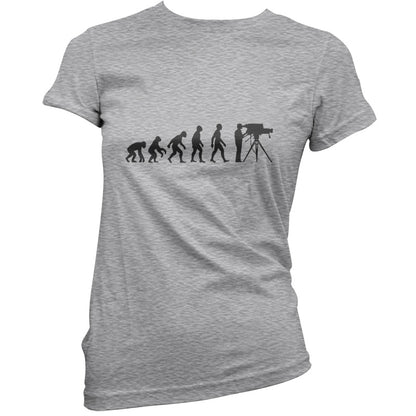 Evolution of Man Cameraman T Shirt