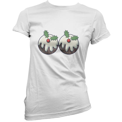 Christmas Pudding Boobs T Shirt