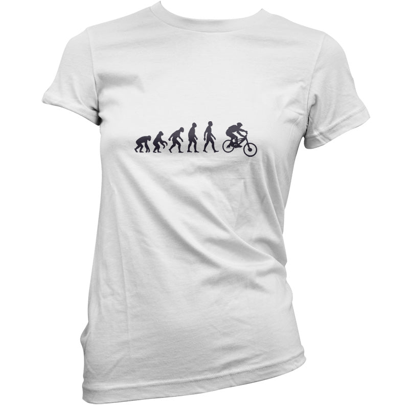 Evolution Of Man Mountain Bike T Shirt