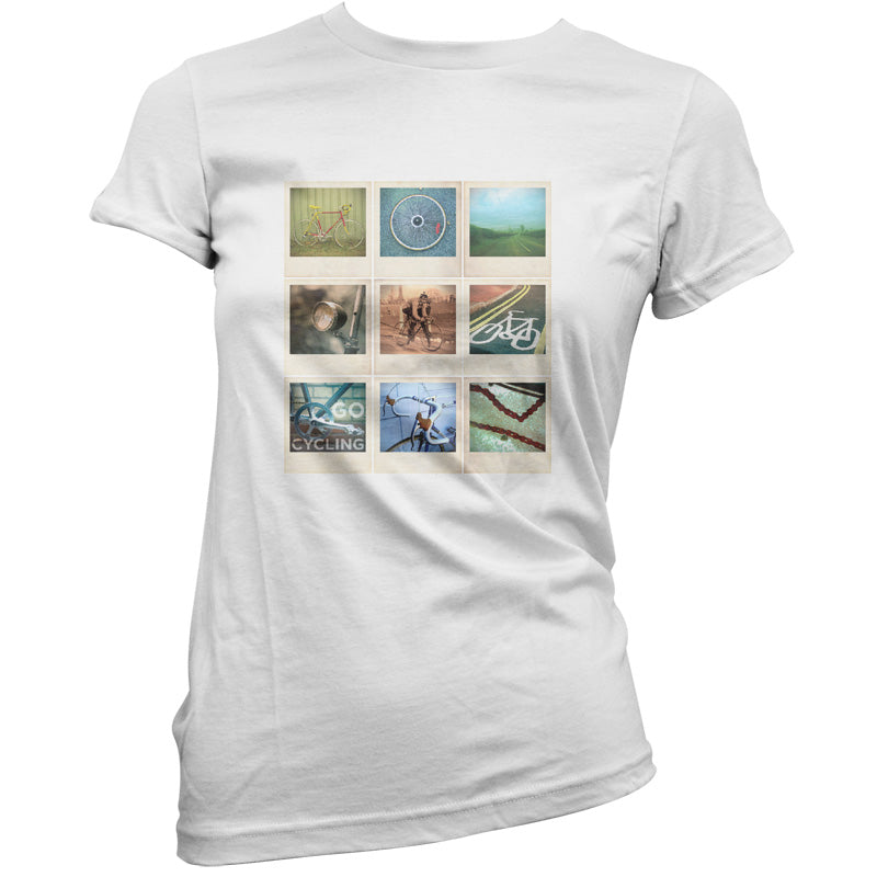 Go Cycling Photo Collage T Shirt