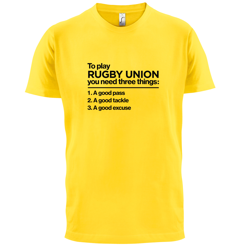 To Play Rugby Union T Shirt