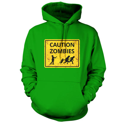Caution Zombies Road Sign T Shirt