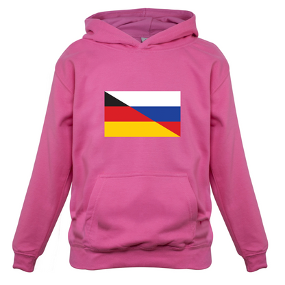 Half German Half Russian Flag Kids T Shirt