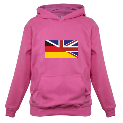 Half German Half British Flag Kids T Shirt