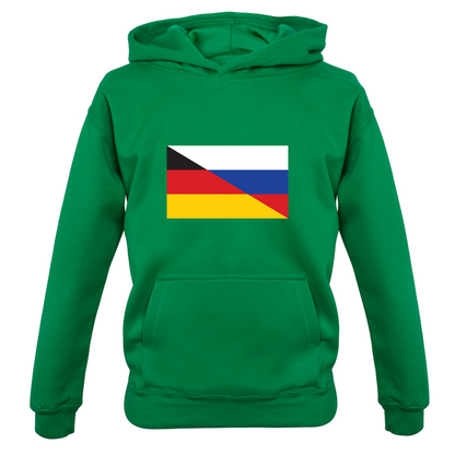 Half German Half Russian Flag Kids T Shirt