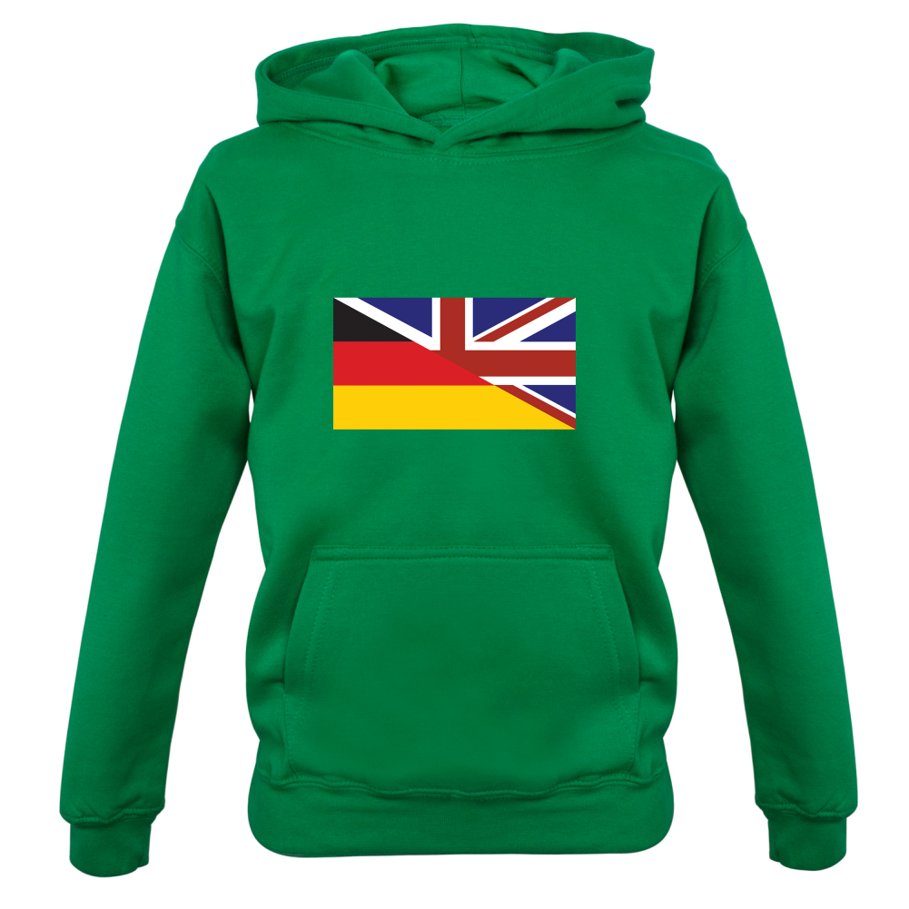 Half German Half British Flag Kids T Shirt
