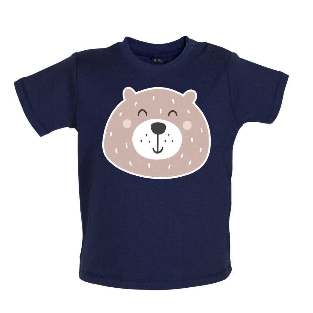 Smiley Face Mrs Bear Baby T Shirt