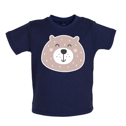 Smiley Face Mrs Bear Baby T Shirt