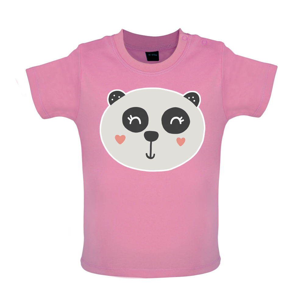 Smiley Face Panda Baby T Shirt