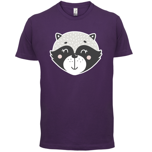 Smiley Face Racoon T Shirt