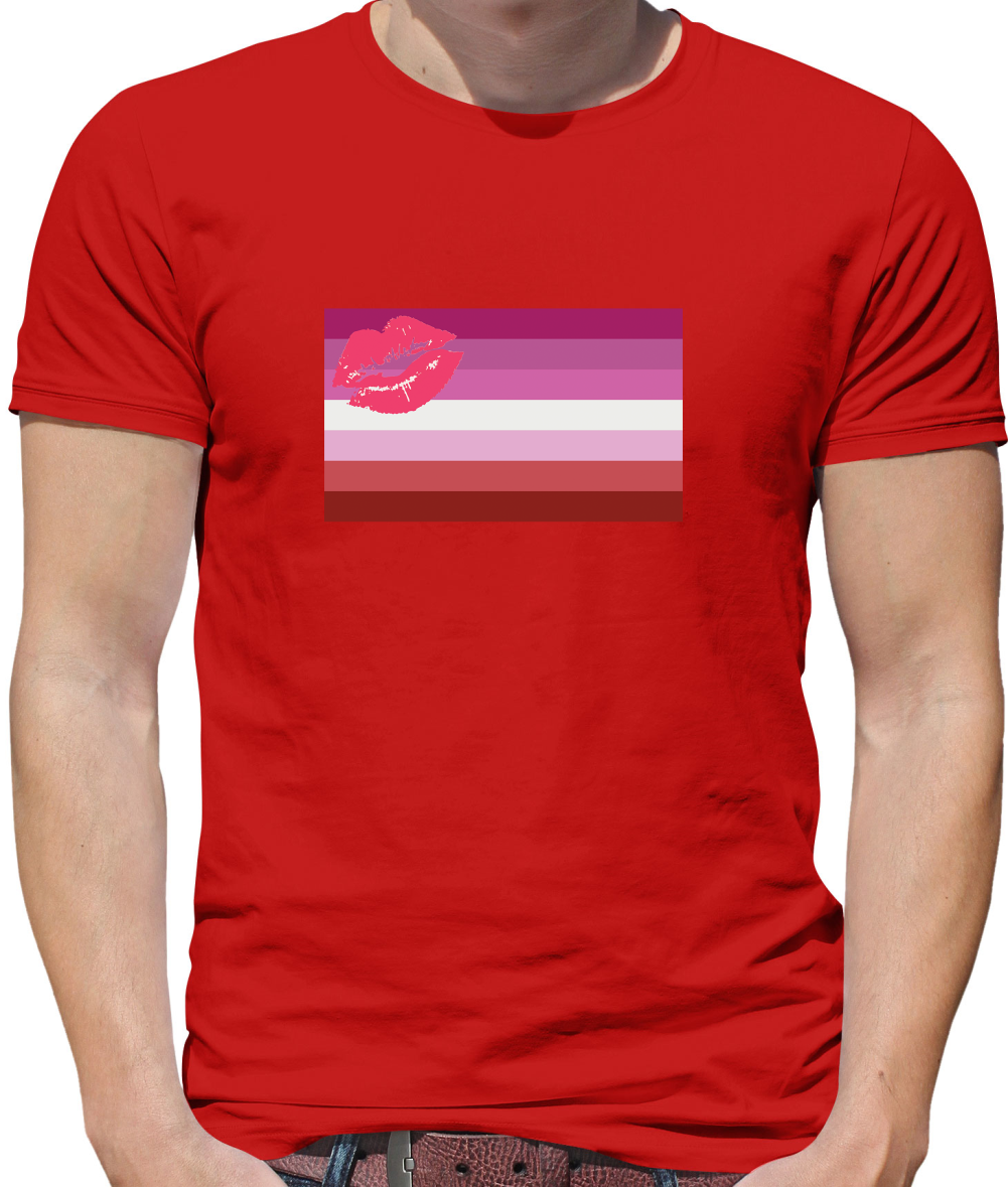 LGBT Flags - Lipstick Lesbian T Shirt
