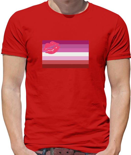 LGBT Flags - Lipstick Lesbian T Shirt