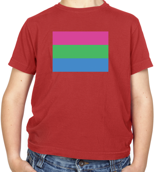 LGBT Flags - PolySexual Kids T Shirt