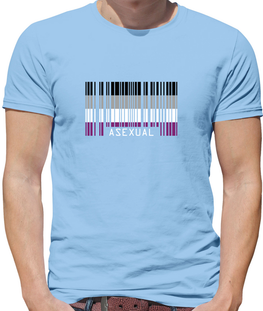 LGBT Barcode Flags - Asexual T Shirt