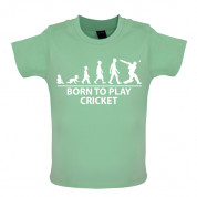 Born to play Cricket Baby T Shirt